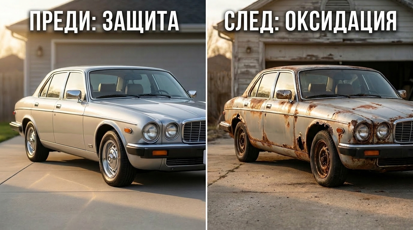 Метафора с ръждясала кола
